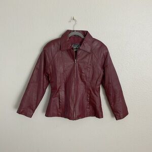 Women’s Red Leather Jacket